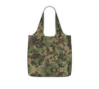 DEXNEL Sac à provisions réutilisable en polyester 25 l avec imprimé camouflage vert