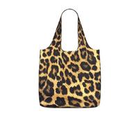 DEXNEL Sac à provisions réutilisable imprimé léopard 25 l en polyester pliable grande capacité 25 l