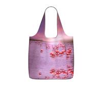 DEXNEL Sac de courses réutilisable en polyester avec imprimé flamants roses 25 l