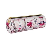 DEXNEL Trousse à crayons avec fermeture éclair, élégante et pratique, motif Tour Eiffel, pour garçons et filles, blanc, Taille unique, Organiseur de sac