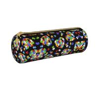 DEXNEL Trousse à crayons avec fermeture éclair pour la sensibilisation à l'autisme, pièces de puzzle en forme de cœur, élégante et pratique, cadeau pour garçons et filles, blanc, Taille unique