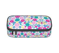DEXNEL Trousse à crayons portable avec fermeture éclair - Grande capacité - Robuste - Multifonctionnel - Pour enfants, Noir , Taille unique, Organiseur de sac