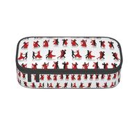 DEXNEL Trousse à crayons portable avec fermeture éclair, haute capacité, robuste, multifonctionnelle pour enfants, Noir , Taille unique, Organiseur de sac