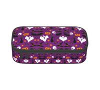 DEXNEL Trousse à crayons portable avec fermeture éclair pour enfants Violet, Noir , Taille unique, Organiseur de sac