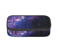 DEXNEL Trousse d'école portable avec fermeture éclair - Grande capacité - Robuste - Multifonction - Pour enfants - Bleu et violet, Noir , Taille unique, Organiseur de sac