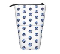 DEXNEL Trousse télescopique avec motif mauvais yeux - Pour étudiants, filles, garçons, Noir , Taille unique, Organiseur de sac