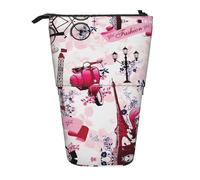 DEXNEL Trousse télescopique avec motif Tour Eiffel de Paris - Pour étudiants, filles, garçons, Noir , Taille unique, Organiseur de sac