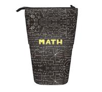 DEXNEL Trousse télescopique pour crayons de mathématiques, pour étudiants, filles, garçons, Noir , Taille unique, Organiseur de sac