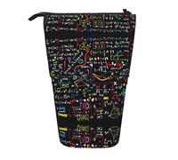DEXNEL Trousse télescopique pour crayons - Formule mathématique - Pour étudiants, filles, garçons, Noir , Taille unique, Organiseur de sac