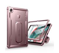 Dexnor Compatible avec Coque Samsung Galaxy Tab A8, [Protecteur d'écran intégré et Support] Protection de qualité Militaire Robuste Coque de Protection Antichoc Samsung Galaxy Tab A8 - Poudre Pivoine