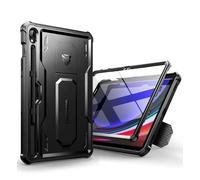 Dexnor Compatible avec Coque Samsung Galaxy Tab S9, [Protecteur d'écran intégré et Support] Protection de qualité Militaire Robuste Coque de Protection Antichoc Samsung Galaxy Tab S9 - Noir