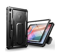 Dexnor Compatible avec Samsung Galaxy Tab S6 Lite, [Protecteur d'écran intégré et Support] Protection de qualité Militaire Robuste Coque de Protection Antichoc Samsung Tab S6 Lite - Noir