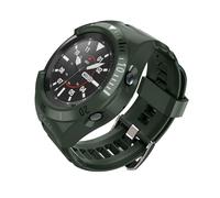 Dexnor Compatible Samsung Watch 3 (45mm), étui de Protection de Qualité Militaire avec Bracelet Réglable Résistant Aux Chocs, Bande de Remplacement Sport pour Samsung Watch 3 - Militaire vert