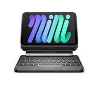 Dexnor Coque Clavier pour iPad Mini 7 (A17 Pro) /6, Support Cantilever Flottant Magnétique Rétroéclairé avec Trackpad et Porte-Crayon, Clavier pour iPad Mini 7e (2024)/6e (2021) Génération, Noir