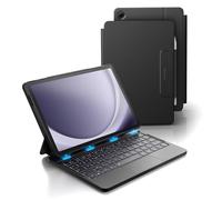 Dexnor Coque Clavier pour Samsung Galaxy Tab A9+ Plus 2023 11 Pouces, Étui Clavier Magnétique Ultra-Mince Détachable avec Multi-Touch Trackpad Rétro-éclairé Porte Crayon, Français AZERTY Noir