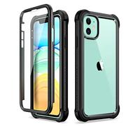 Dexnor Coque Compatible avec Iphone 11 Housse 6.1'' (Version 2019), Antichoc Boîtier Étui de Protection intégrale à 360 degrés avec Protecteur d'écran intégré - Noir