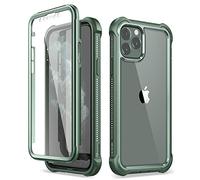 Dexnor Coque Compatible avec Iphone 11 Pro Housse 5.8'' (Version 2020), Antichoc Boîtier Étui de Protection intégrale à 360 degrés avec Protecteur d'écran intégré - Vert foncé