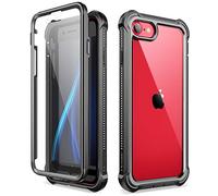 Dexnor Coque Compatible avec Iphone SE 2020/8/7 Housse 4.7'' (Version 2020), Antichoc Boîtier Étui de Protection intégrale à 360 degrés avec Protecteur d'écran intégré - Noir