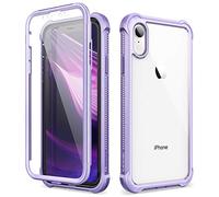 Dexnor Coque Compatible avec Iphone XR Housse (6.1'') Boîtier Antichoc Pare-Chocs Étui de Protection Intégrale à 360 Degrés avec Protecteur D'écran Intégré - Violet Clair