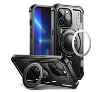 Dexnor Coque Magnétique pour iPhone 13 Pro,Compatible avec Magsafe [Écran et Support intégrés], Protection Antichoc de Grade Militaire Coque pour iPhone 13 Pro - Noir