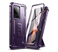 Dexnor Coque pour Samsung Galaxy S20 Ultra, avec Protecteur d'écran intégré Armure de qualité Militaire Heavy Duty 360 Full Body Housse de Protection Antichoc avec Support - Violet