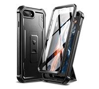Dexnor pour Coque Apple iPhone 7 Plus/8 Plus, [Protecteur d'écran intégré et Support] Etui de Protection Antichoc Robuste de qualité Militaire pour Apple iPhone 7 Plus/8 Plus - Noir