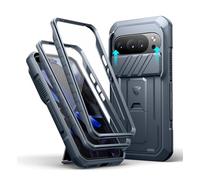 Dexnor pour Coque Google Pixel 10/10 Pro【Double Cadre Avant et Support】 avec CaméRa Coulissante Intégrée & Protecteur d'écran, Coque de Protection Robuste Résistante Aux Chocs - Bleu Marine