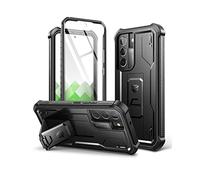 Dexnor pour Coque Samsung Galaxy S22 Plus 5G avec Protection d'écran intégrée Coque de Protection intégrale Antichoc à 360 degrés de qualité Militaire avec béquille - Noir