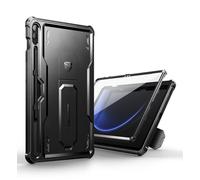 Dexnor pour Coque Samsung Galaxy Tab S9 FE Plus, [Protecteur d'écran intégré et Support] Protection de qualité Militaire Robuste Coque de Protection Antichoc Samsung Tab S9 FE Plus - Noir