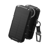 Dexnor Powerbank Solaire 27 000 mAh avec Charge Rapide 65W PD3.0 & QC3.0, Batterie Externe Portable avec Charge sans Fil, Lampe Torche et Mousqueton - Compatible MagSafe & Qi