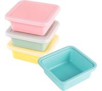 Dexpally Conteneur En Silicone Pour Congeler La Soupe, 4 Pièces Plateau De Congélation Extra Grand En Silicone Grands Bacs À Glaçons Pour Soupe 500 ml Pour Stocker Et Congeler La Soupe