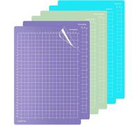 Dexpally Lot de 6 Tapis de Découpe pour Cricut Joy, 8,5 x 12 Zoll, Rechange Antidérapant Cutting, Grip Tapis de coupe Accessoires de rechange.(Bleu/Vert/Violet)