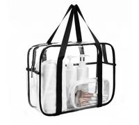 Dexpally Sac Transparent Femme Sac Fourre-Tout Transparent Sac à Main Transparente Handbag Clear Bag Sac en PVC Transparente pour la Salle de Sport, Evenement Sportifs, Concert
