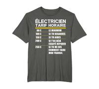 D'Expression Électricien Cadeau Tarif Horaire Électricien T-Shirt