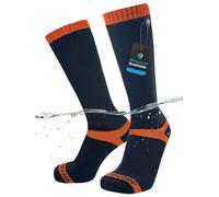 DexShell Hytherm Pro Socks - Chaussettes imperméables Black / Tangelo Stripe M (39 - 42)