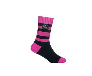 Dexshell Smart Chaussettes Enfant, Rose/Rayures, M