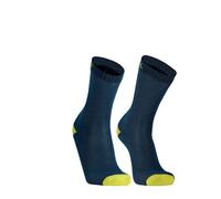 DexShell - Ultra Thin Crew Socks - Chaussettes imperméables Navy / Lime Yellow - M (39 - 42)