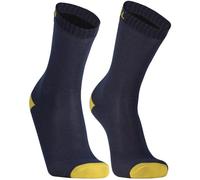 Dexshell - Ultra Thin Crew Socks Navy Lime Yellow - M