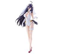 DEXSHUN Albedo Figurine Anime Figures de Robe de Mariage Style Albedo Modèle Statue PVC Objet de collection Anime Ornement Cadeaux 27 cm