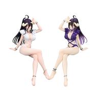 DEXSHUN Albedo Lot de 2 figurines animées Butoir de nouilles Maillot de bain Action Girl Figure 16 cm Statue en PVC Ornement Objet de collection Cadeau
