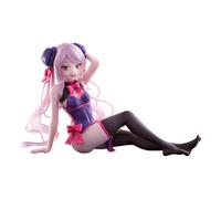 DEXSHUN Anime Shalltear Figurine de piège à sang style Cheongsam assis Shalltear Blood fallen Modèle Statue PVC Mignon Dessin animé Figurine Décoration Cadeau 13 cm