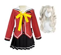 DEXSHUN Charlotte Tomori Nao Costume de cosplay pour femme - Uniforme JK - Personnage de dessin animé Tomori Nao - Pour Halloween, carnaval, cosplay, fête, cadeau