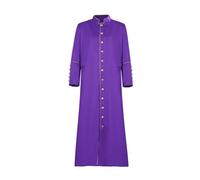 DEXSHUN Costume de prêtre missionnaire - Long costume de culte pour religieux - Vêtement médiéval pour Halloween, carnaval