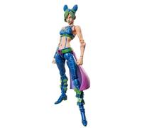 DEXSHUN Cujoh Jolyne Figurine JJBA Anime Action Figure Cujoh Jolyne Stone Free Figurine d'action PVC Modèle Statue Collection Décoration de bureau Cadeaux 15 cm