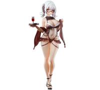 DEXSHUN Cynthia Figurine Anime Wine Waiter Girl - Figurine sexy - Statue en PVC - Modèle de collection - Ornements de bureau - 26 cm
