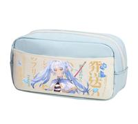 DEXSHUN Frieren Trousse à crayons Anime Ciel de loin Série Stark Imprimé Anime Grande capacité Sac à crayons Sac de papeterie pour filles garçons Fournitures scolaires, Type 10., 23×10×12cm, Trousse