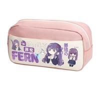 DEXSHUN Frieren Trousse à crayons Anime Ciel de loin Série Stark Imprimé Anime Grande capacité Sac à crayons Sac de papeterie pour filles garçons Fournitures scolaires, Type 15, 23×10×12cm, Trousse