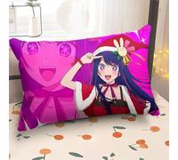 DEXSHUN Hoshino Ai - Housse de coussin - 60 x 40 cm - Motif : dessin animé Hoshino Ai/Akuamarin/Rubi/Arima Kana - Décoration de canapé pour chambre - Cadeau