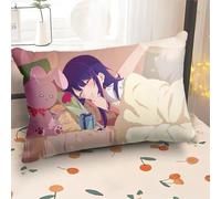 DEXSHUN Hoshino Ai - Housse de coussin - 60 x 40 cm - Motif : dessin animé Hoshino Ai/Akuamarin/Rubi/Arima Kana - Décoration de canapé pour chambre - Cadeau