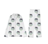 DEXSHUN Ivan Anime Pyjama pour femme - Motif dessin animé mignon - Manches longues - Ensemble de pyjama deux pièces - Tenue de loisirs, Till, M taille courte